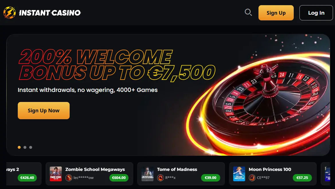 Bonusar och kampanjer hos Instant Casino